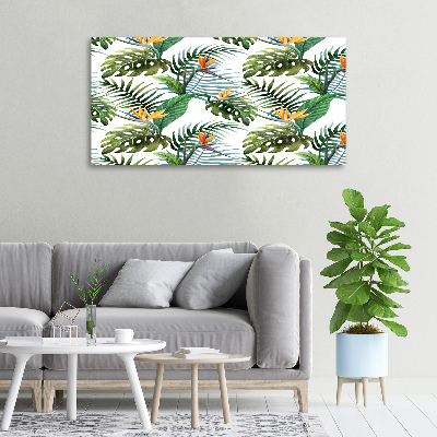 Quadro stampa su tela Fiori tropicali