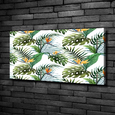 Quadro stampa su tela Fiori tropicali