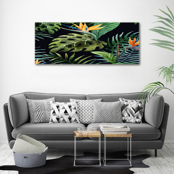 Quadro stampa su tela Fiori tropicali