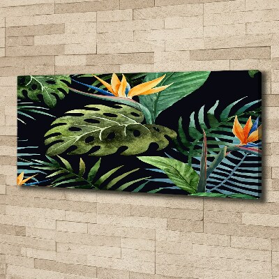 Quadro stampa su tela Fiori tropicali