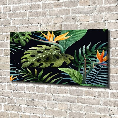 Quadro stampa su tela Fiori tropicali