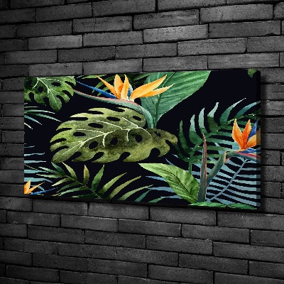 Quadro stampa su tela Fiori tropicali