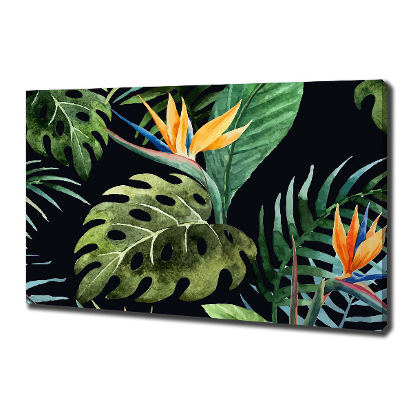Quadro stampa su tela Fiori tropicali