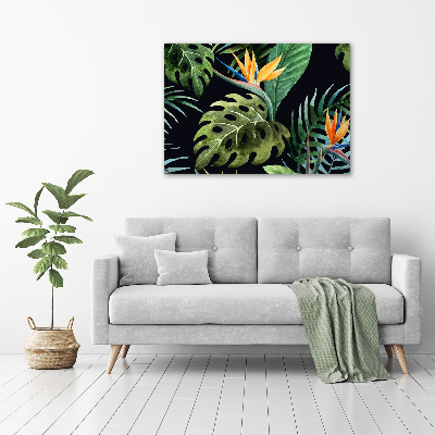 Quadro stampa su tela Fiori tropicali