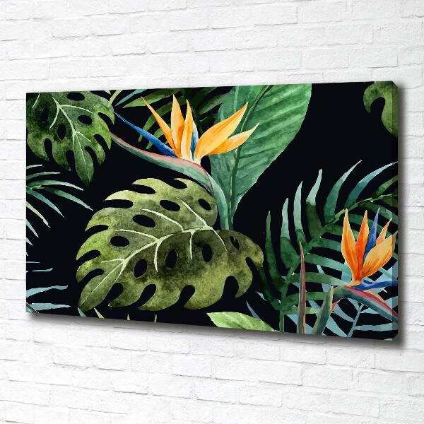 Quadro stampa su tela Fiori tropicali