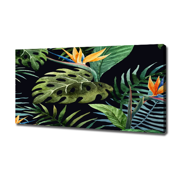 Quadro stampa su tela Fiori tropicali