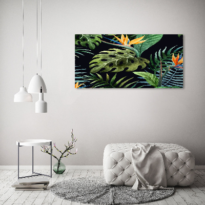 Quadro stampa su tela Fiori tropicali