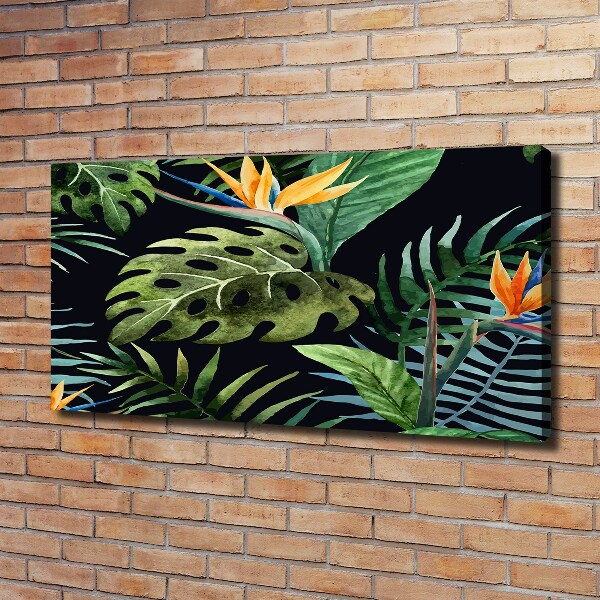 Quadro stampa su tela Fiori tropicali