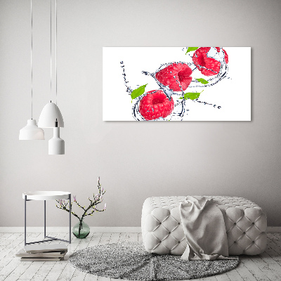 Quadro stampa su tela Lampone e acqua