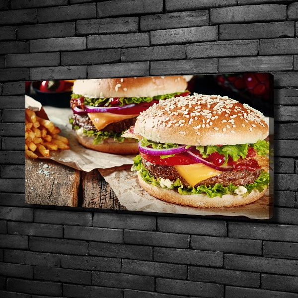 Quadro su tela Hamburger