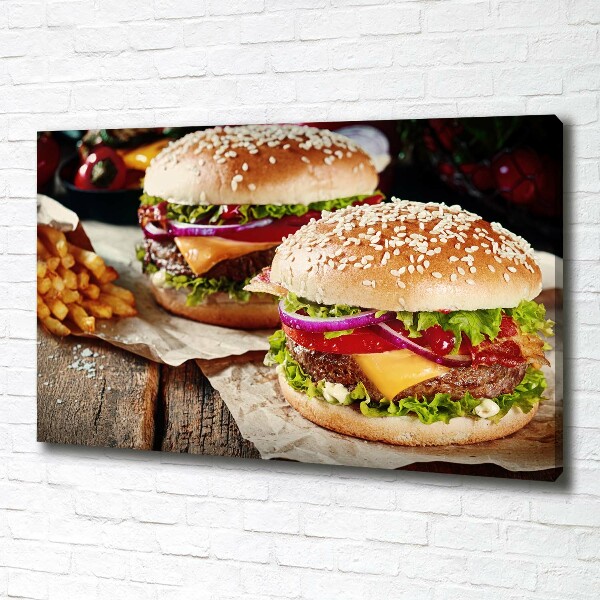 Quadro su tela Hamburger