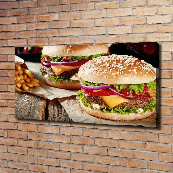 Quadro su tela Hamburger