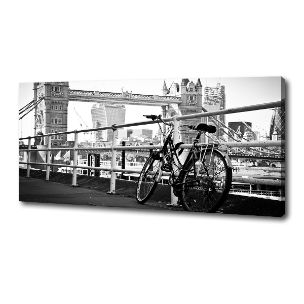 Quadro su tela Andare in bicicletta a Londra