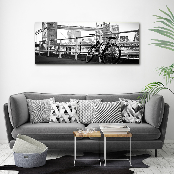 Quadro su tela Andare in bicicletta a Londra