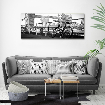 Quadro su tela Andare in bicicletta a Londra