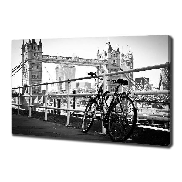 Quadro su tela Andare in bicicletta a Londra