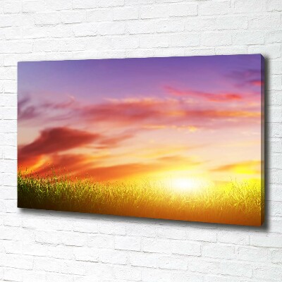 Foto quadro su tela Tramonto