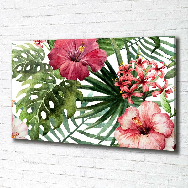 Quadro su tela Fiori tropicali