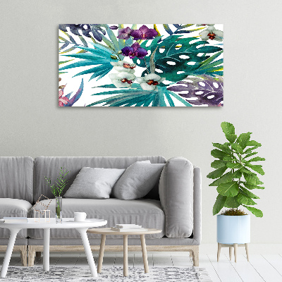 Quadro stampa su tela Fiori tropicali