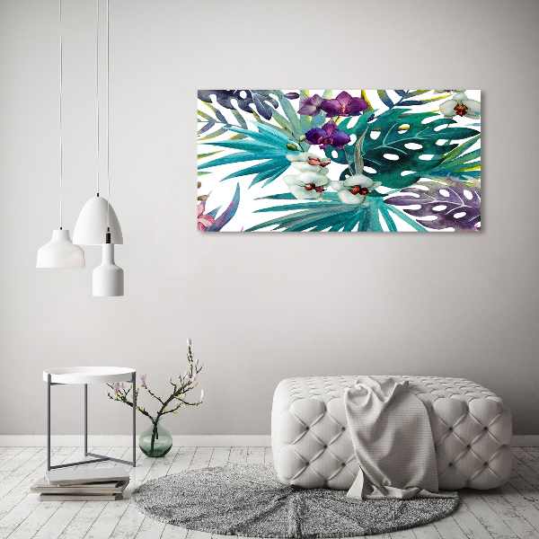 Quadro stampa su tela Fiori tropicali