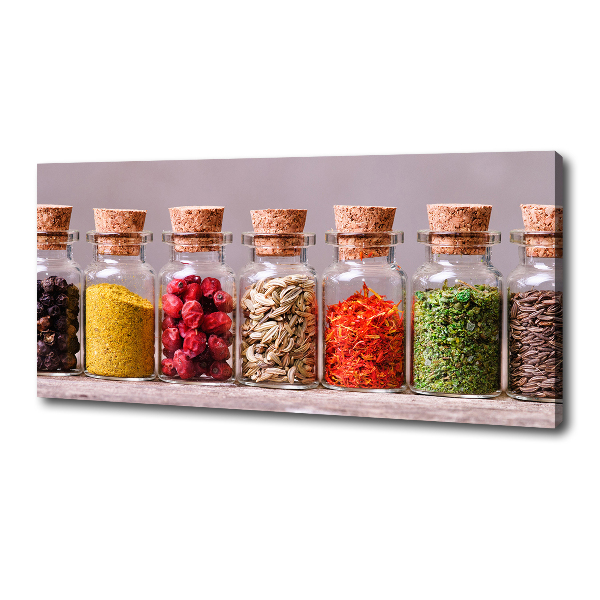 Quadro stampa su tela Spezie colorate