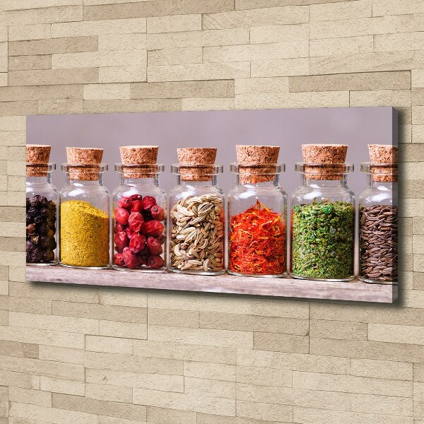 Quadro stampa su tela Spezie colorate