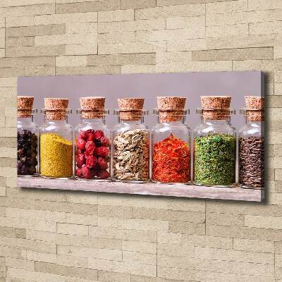 Quadro stampa su tela Spezie colorate