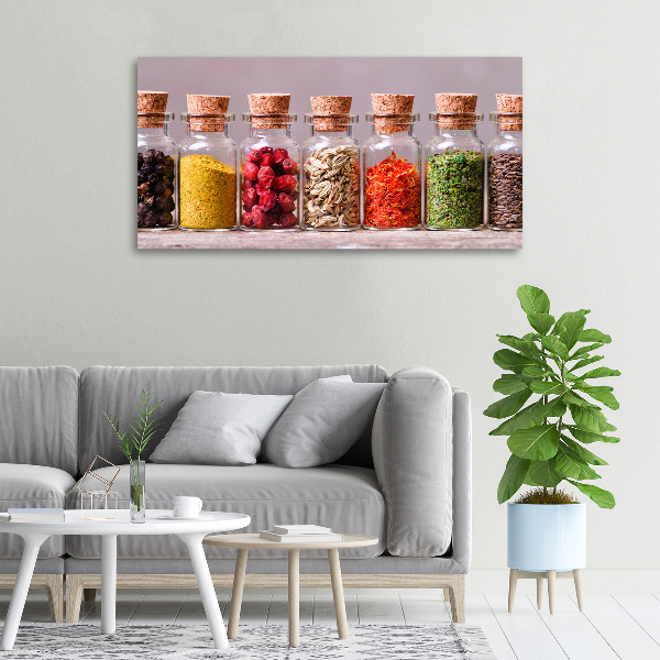 Quadro stampa su tela Spezie colorate