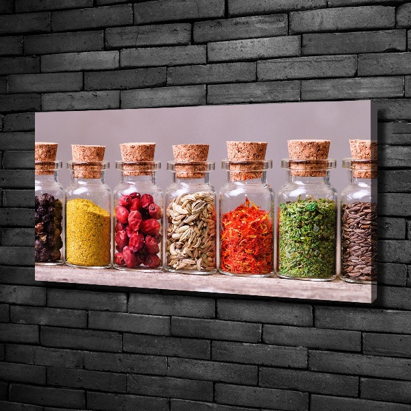 Quadro stampa su tela Spezie colorate