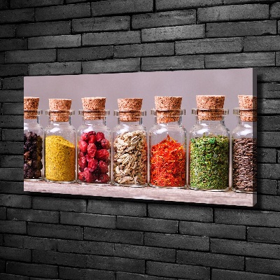 Quadro stampa su tela Spezie colorate