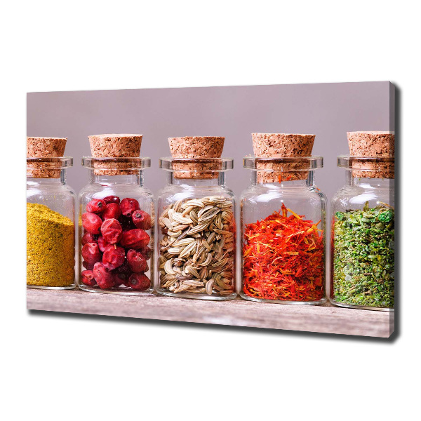 Quadro stampa su tela Spezie colorate