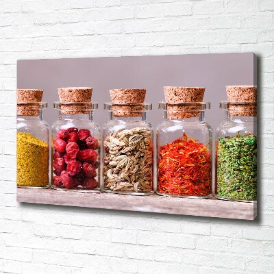 Quadro stampa su tela Spezie colorate