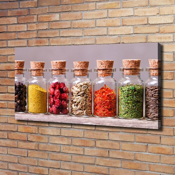 Quadro stampa su tela Spezie colorate