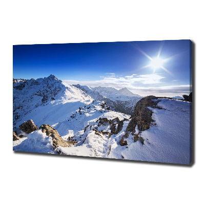 Foto quadro su tela Picco Tatra