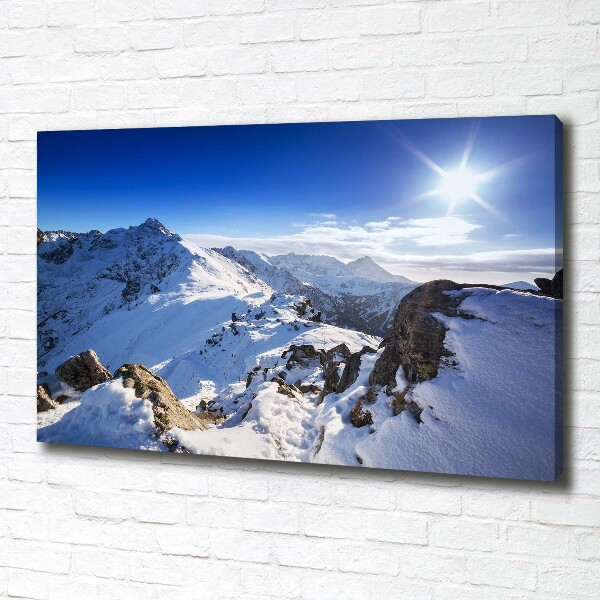 Foto quadro su tela Picco Tatra