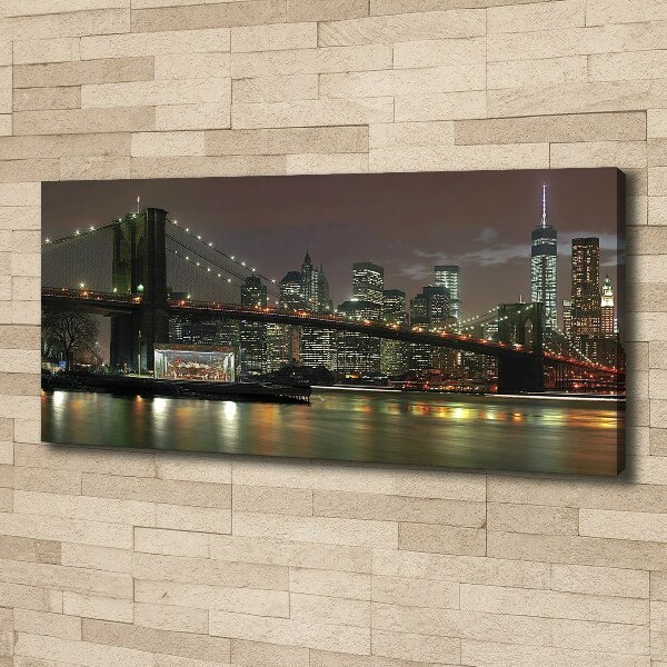 Quadro su tela New York di notte