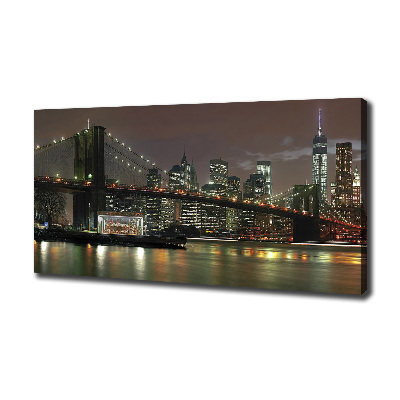 Quadro su tela New York di notte