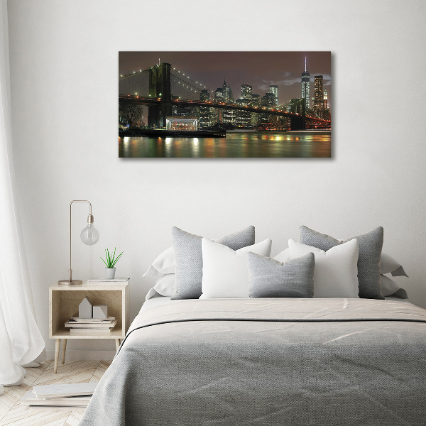 Quadro su tela New York di notte