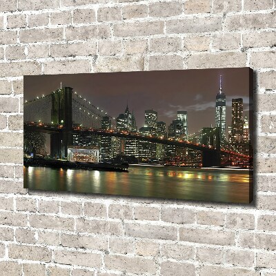 Quadro su tela New York di notte