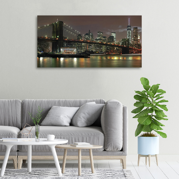 Quadro su tela New York di notte