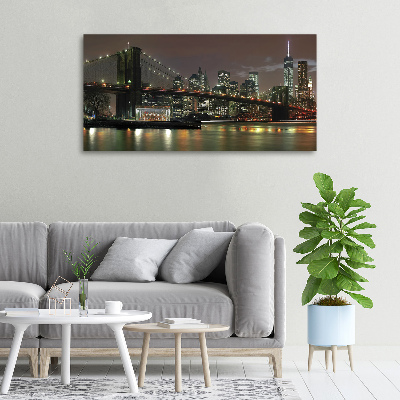 Quadro su tela New York di notte