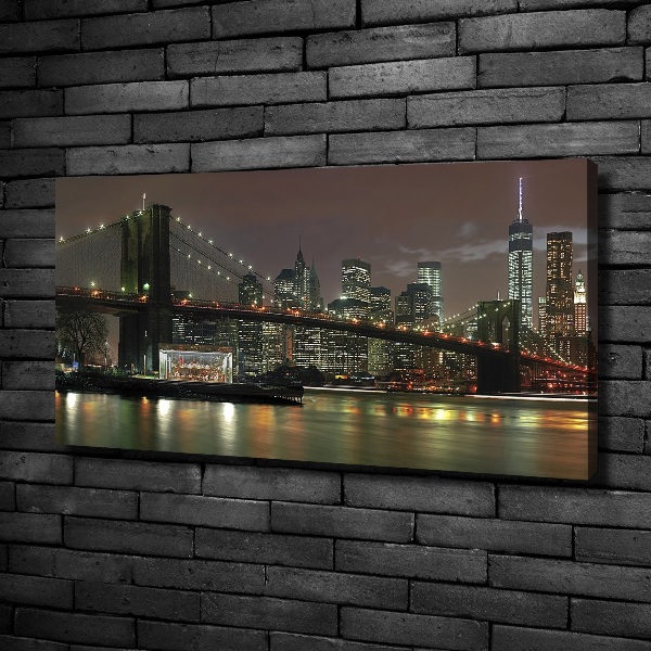 Quadro su tela New York di notte
