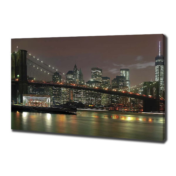 Quadro su tela New York di notte