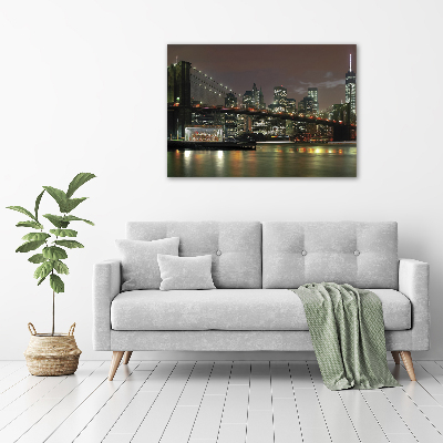 Quadro su tela New York di notte