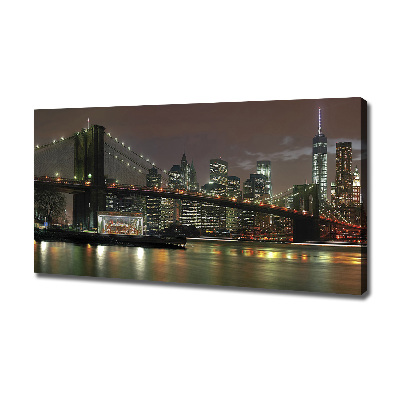 Quadro su tela New York di notte