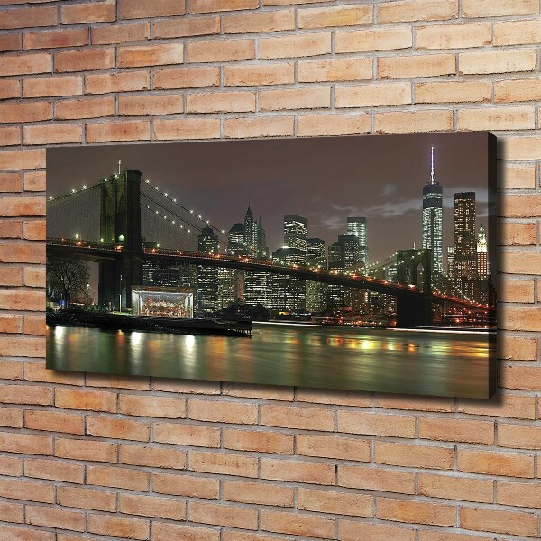 Quadro su tela New York di notte