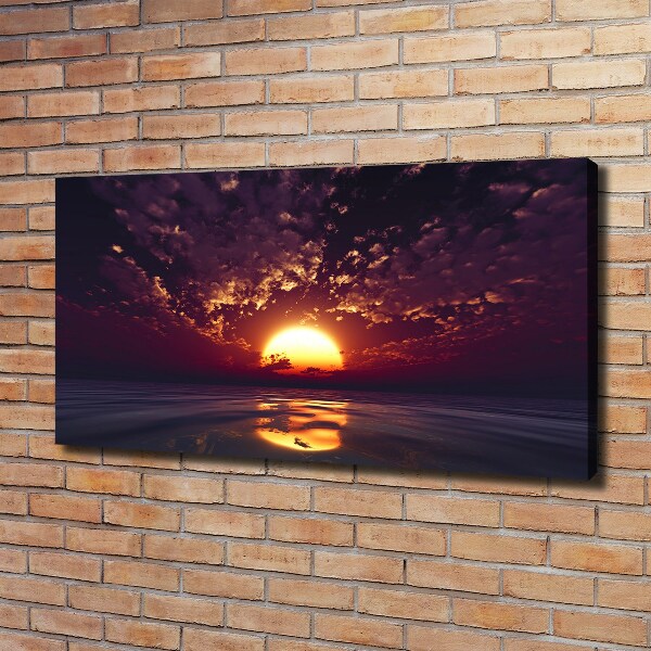 Quadro stampa su tela Tramonto