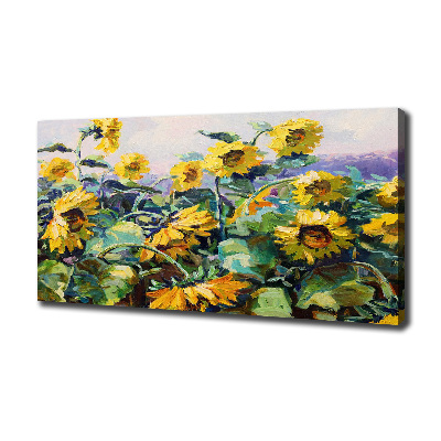 Quadro stampa su tela Girasoli