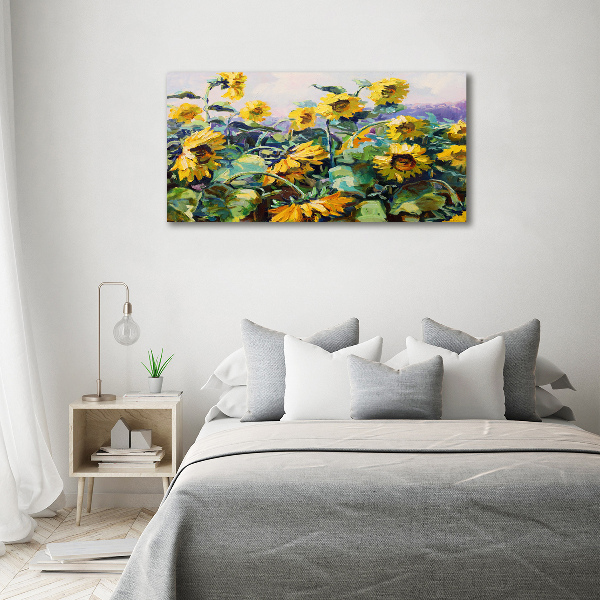 Quadro stampa su tela Girasoli