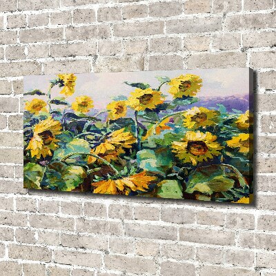 Quadro stampa su tela Girasoli